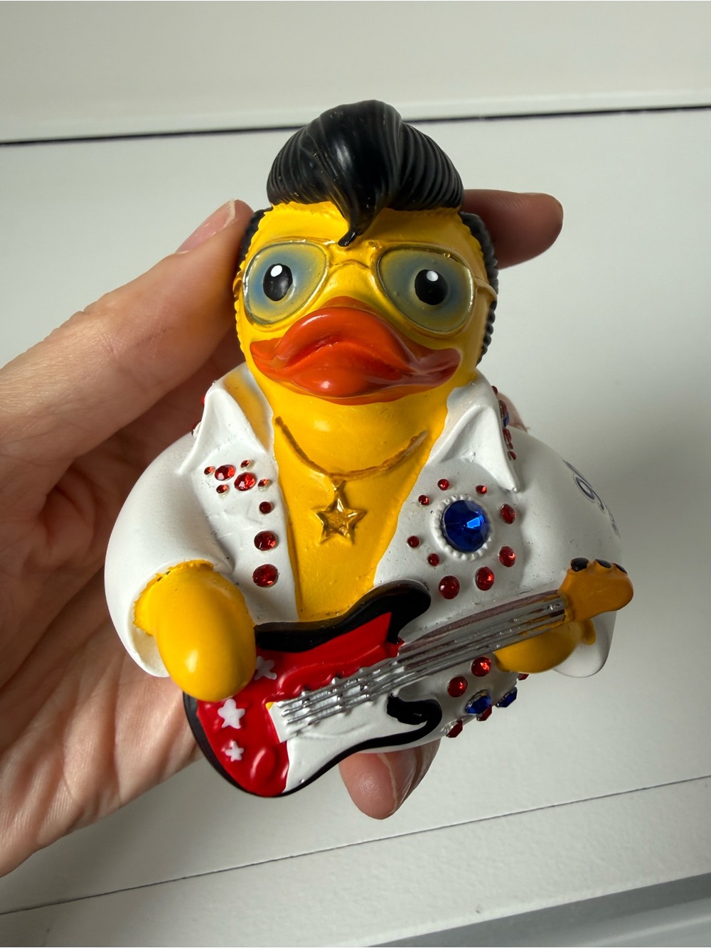 Yellow Elvis Duck Figurine